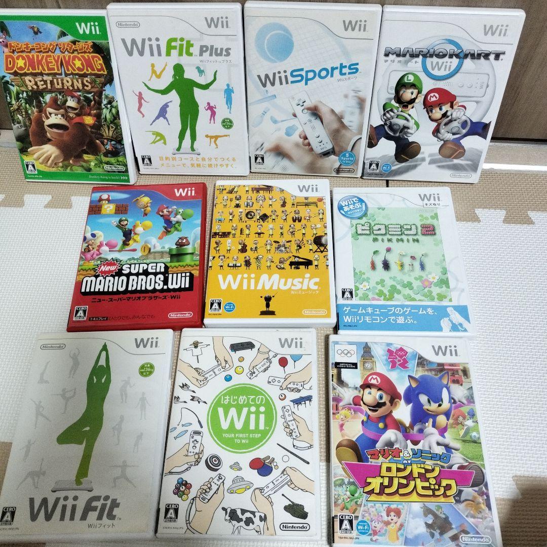 【2473】WiiU本体一式+ゲームソフト30本 マリオカートハンドルセット 画像11