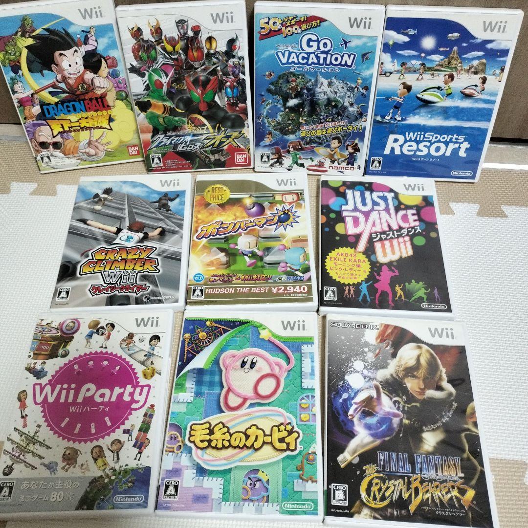 【2473】WiiU本体一式+ゲームソフト30本 マリオカートハンドルセット 画像13