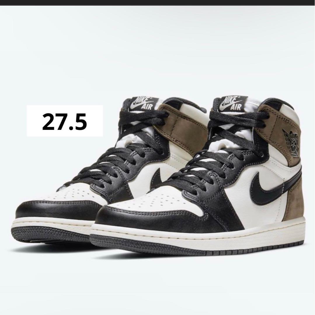 新品未使用 NIKE JORDAN 1ダークモカ27.5cm
