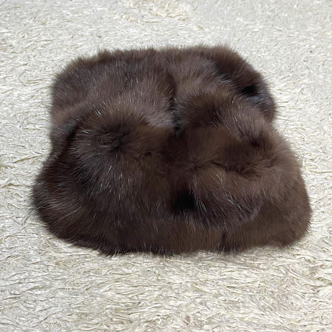 極美品 ソボル ロシアンセーブル マフラー ティペット リアル