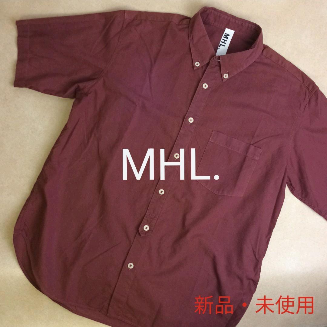 MHL. 半袖シャツ バーガンディ メンズ