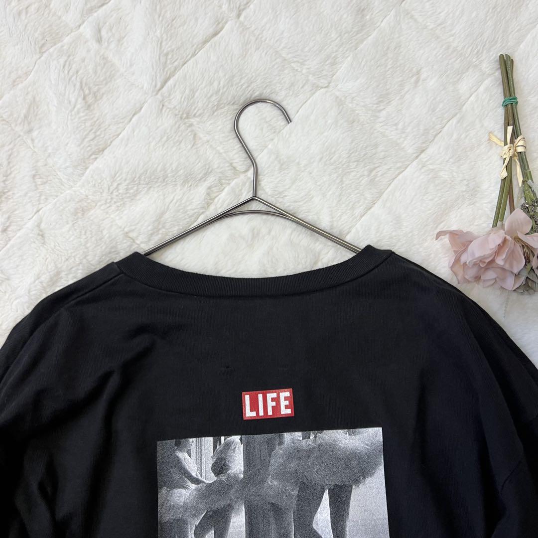 Ameri（アメリ）の「LIFE BALLERINA PUFF LONG TEE（Tシャツ