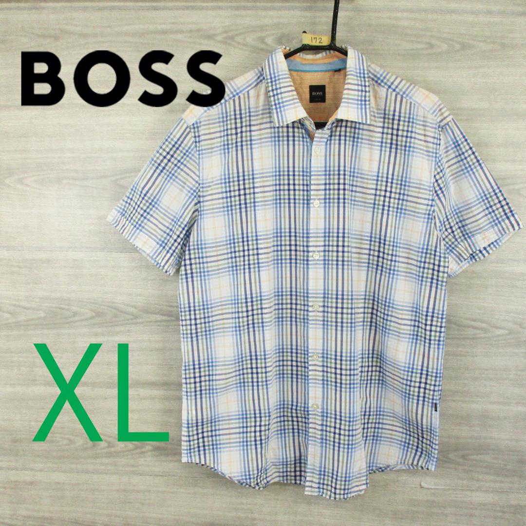 BOSS●ヒューゴボス ＜半袖 チェック シャツ＞M0172s