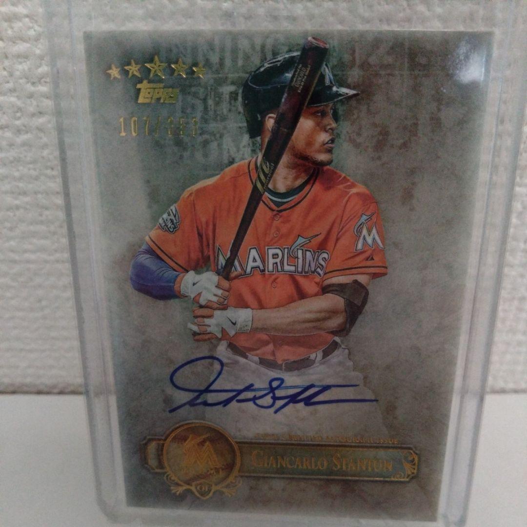 ジャンカルロ・スタントンMLB 直筆サインPhoto