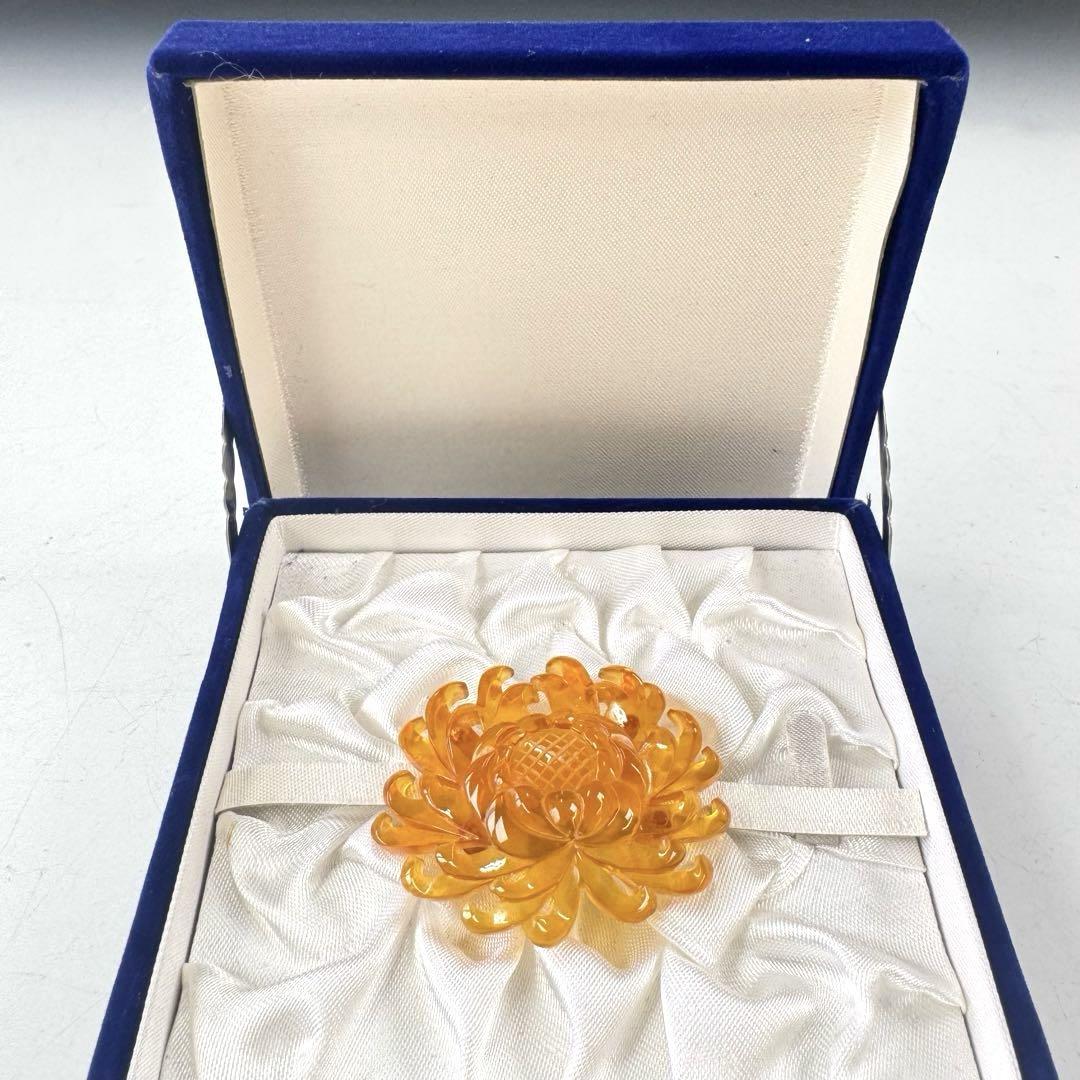本鼈甲 帯留め 化粧箱付き 和装小物