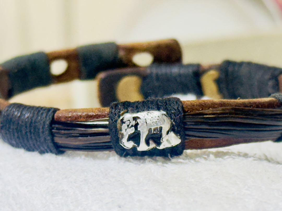 Elephant Tail hair Bracelet ネパール製
