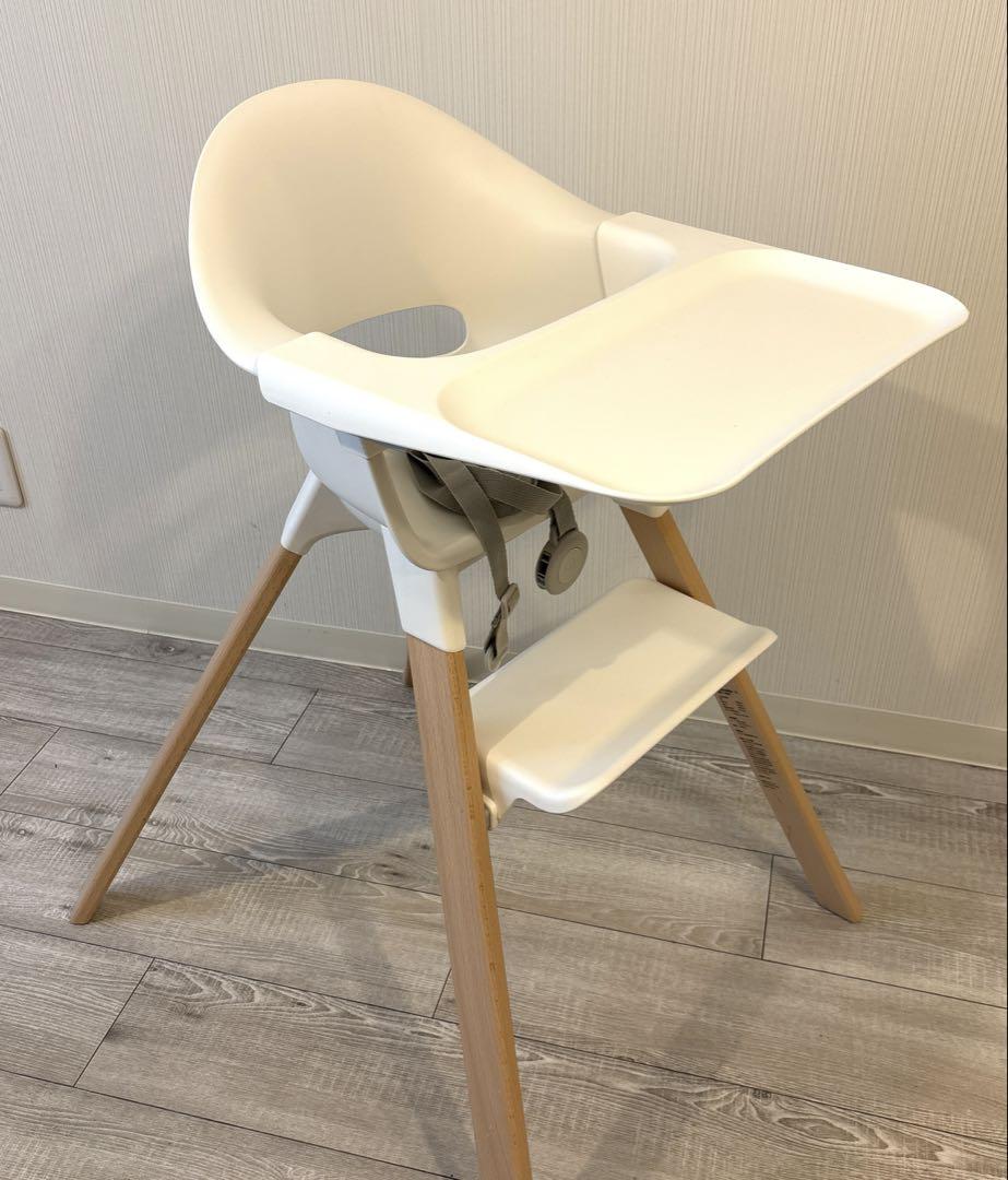 STOKKE ハイチェア ホワイトベビー用家具