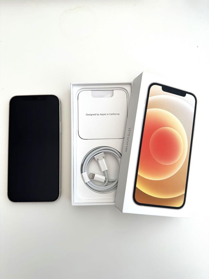 Apple iPhone 12 ホワイト 本体 充電ケーブル付き Apple iPhone 12 mini ホワイト 充電ケーブル付き