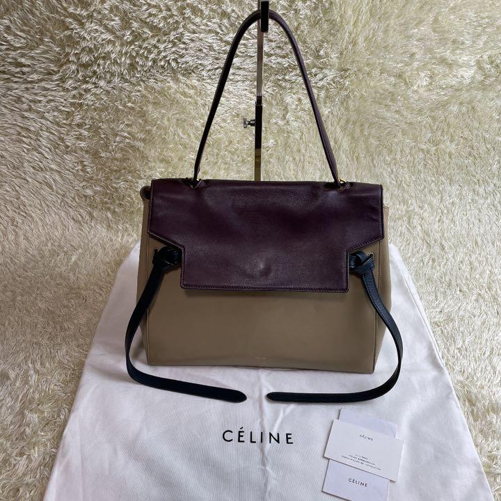 26750円 特価 CELINE セリーヌ ベルトバック ミニ 限定カラー トリコロール