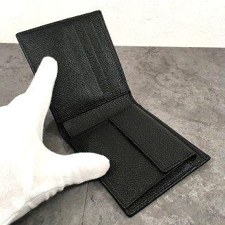 送料込み！ 未使用品 BVLGARI 二つ折り財布 ブラック レザー 28