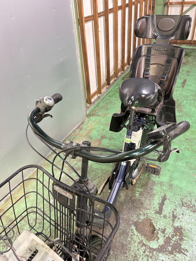 電動アシスト自転車 チャイルドシート付き ネイビー