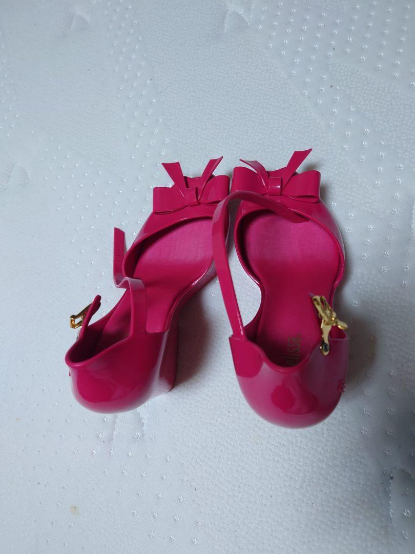 melissa ピンク オープントゥ サンダル melissa ピンク リボン オープントゥ サンダル サンダル