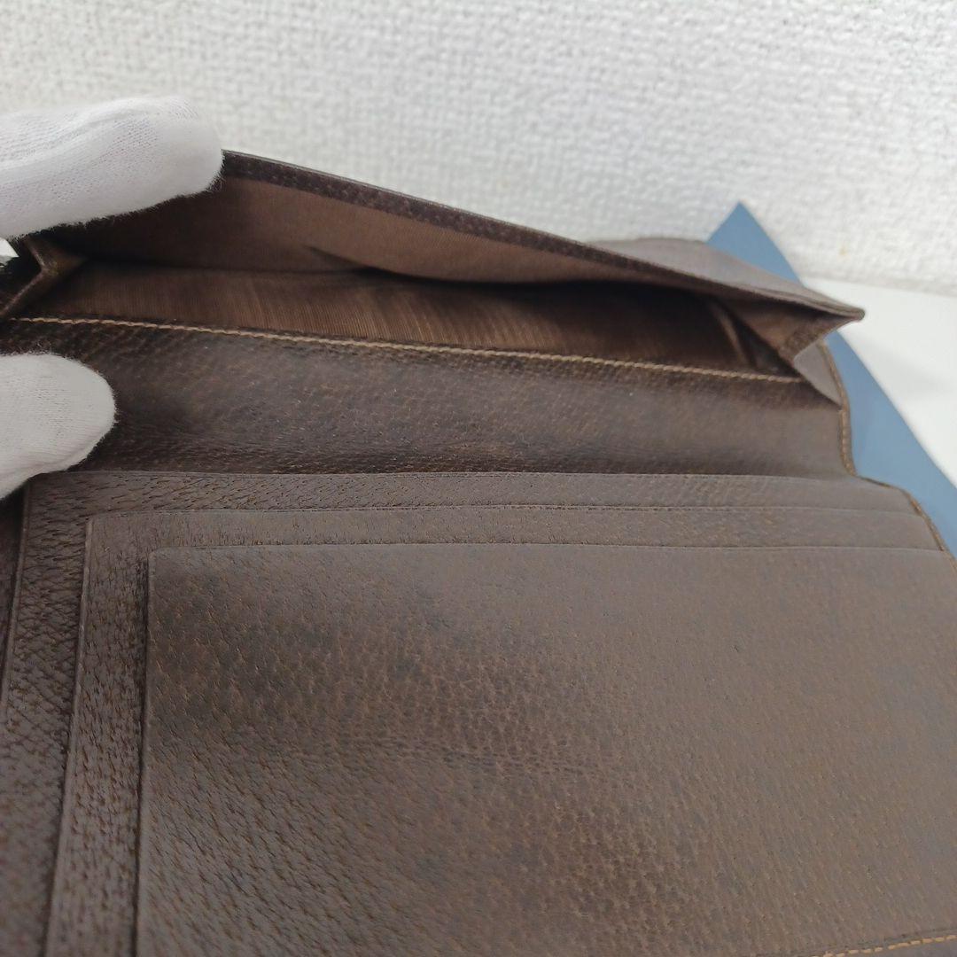 ✨美品✨GUCCI✨グッチGG 二つ折り財布 ベージュ キャンバス