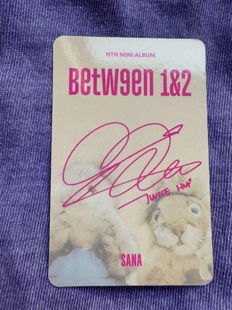TWICE Sana Ttrading Photo Clear Card Cute Very Rare Japan