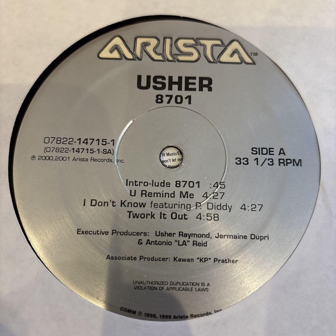 【2LP アナログ盤】Usher 「8701」レコード R&B名盤