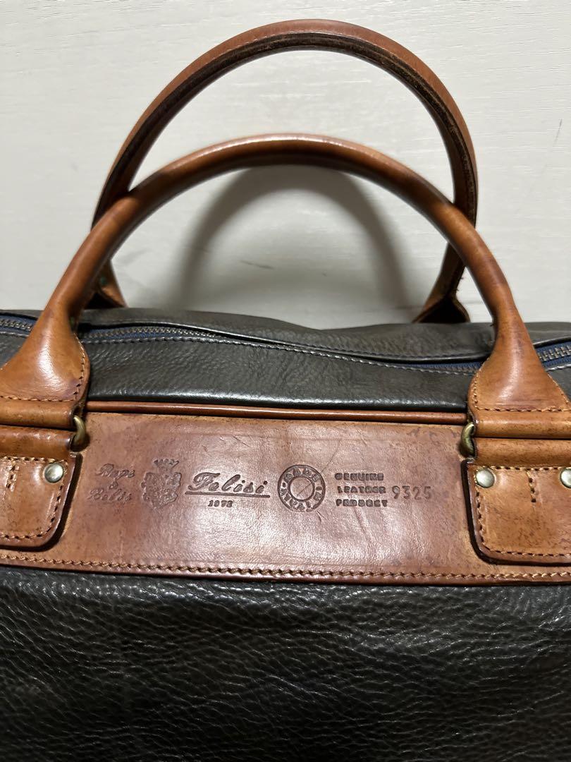 felisi 2way大型ビジネスバッグ フェリージ シボ革 オールレザー