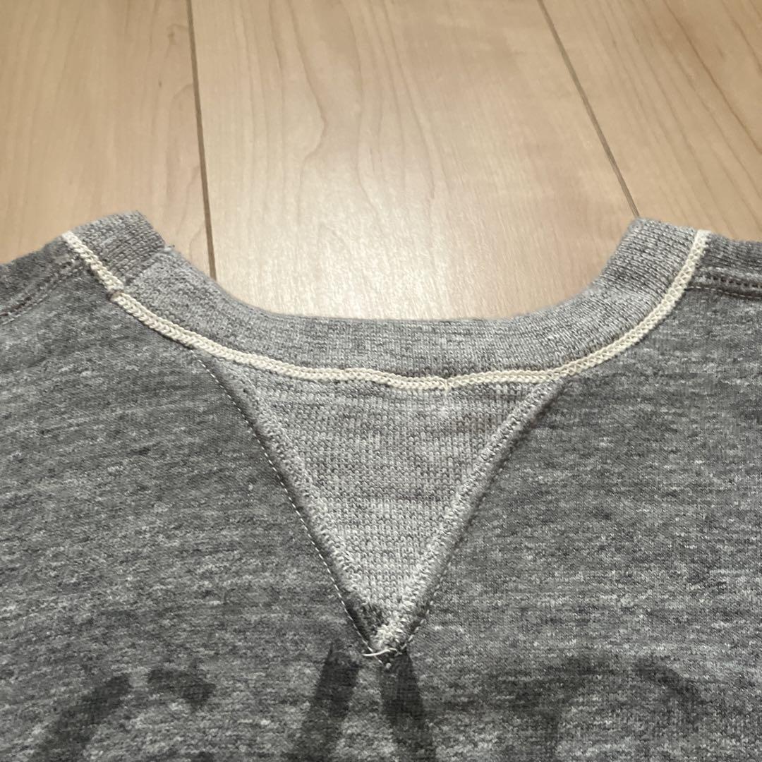 WAREHOUSE 美品 染み込み 両V スウェット 両面 42 XL グレー