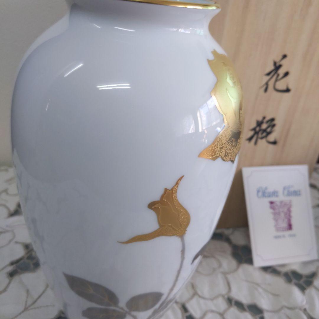 大倉陶園　花びん　美品　新品