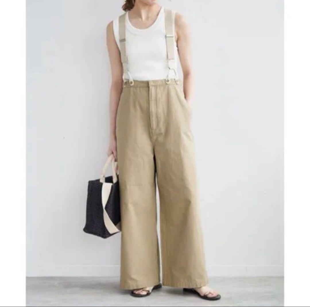 Spick and Span サスペンダー付き ワーカーパンツ