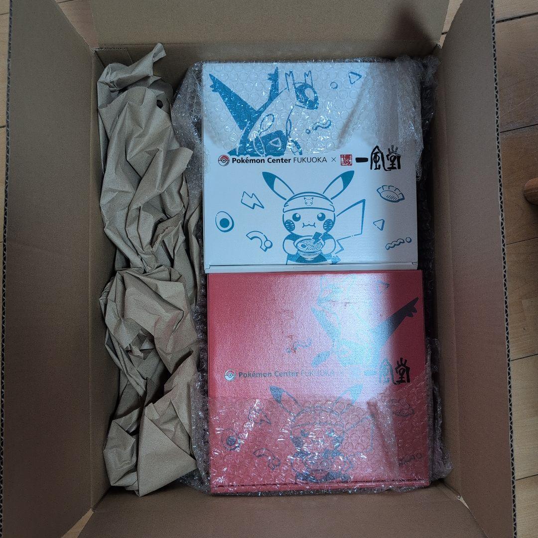 ポケモンセンターフクオカ 一風堂 赤 白 セット どんぶり ラーメン ピカチュウ ポケモンセンターフクオカ 一風堂 赤 白 セット どんぶり ラーメン ピカチュウ