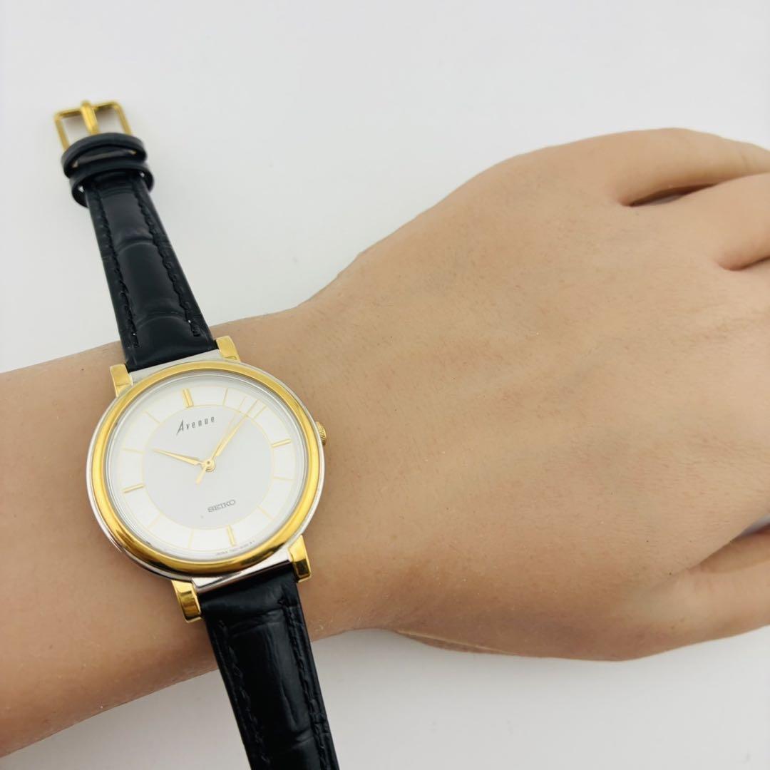 3889【美品 希少品 新品電池】SEIKO Avenue 腕時計 セイコー