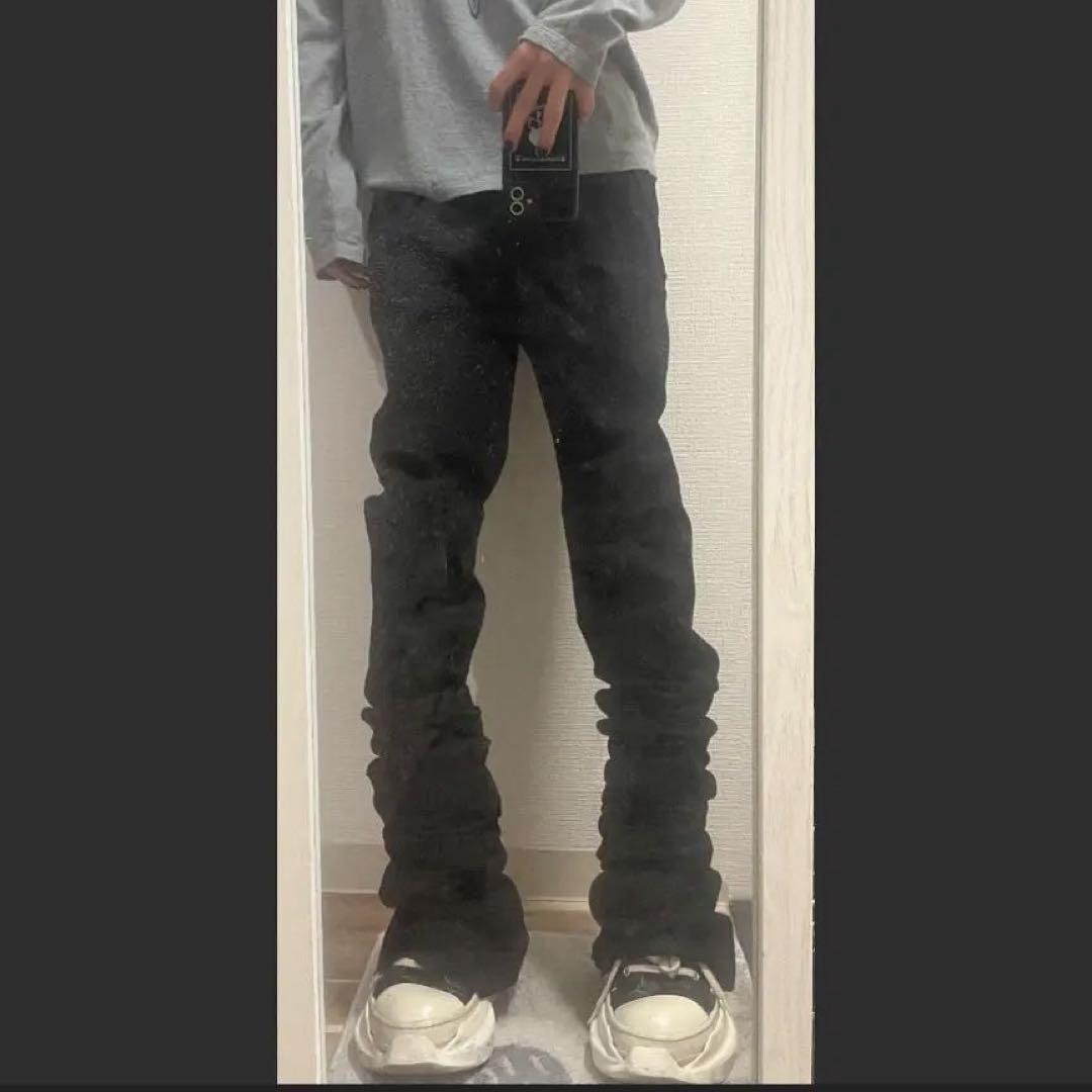 rick owens似 フレアデニム bolan opium rick owens bolan似 カスタム フレアデニム opium - メルカリ