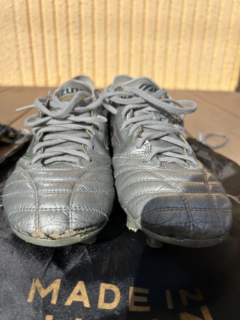 希少Mizuno Morelia サッカーシューズ 銀 日本製