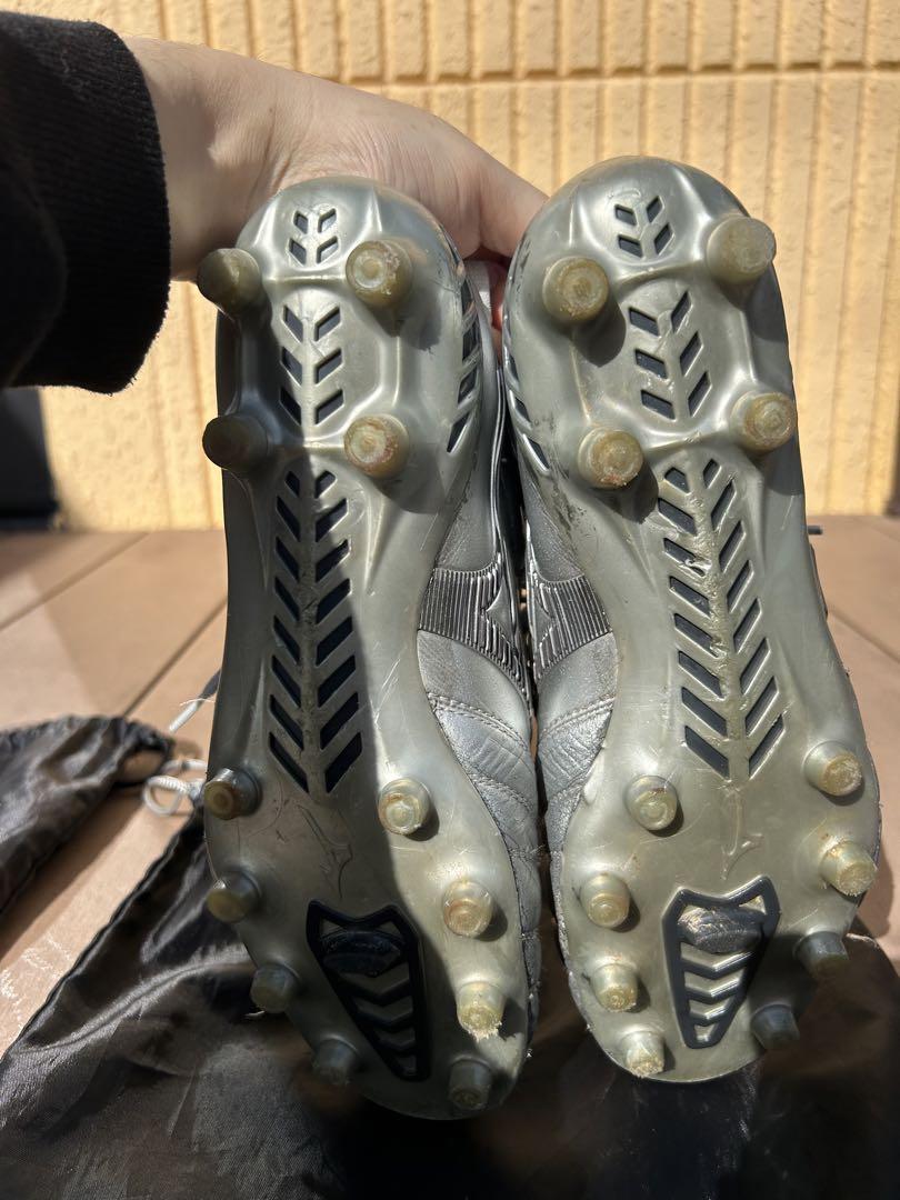 希少Mizuno Morelia サッカーシューズ 銀 日本製