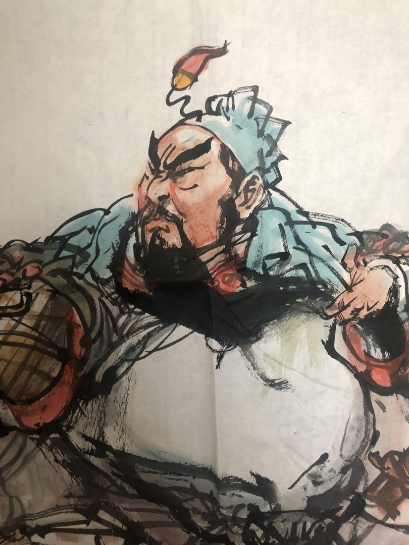 夜読春秋 関羽 関雲長 三国志の人物 水墨画 夜読春秋 関羽 関雲長 三国志の人物 水墨画