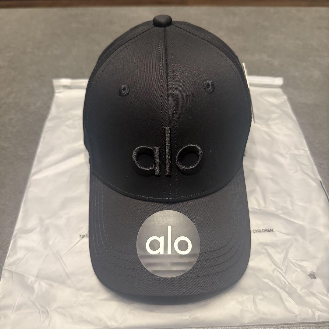 ALO Yoga（アロヨガ） ベースボールキャップ / ブラック Alo Yoga 帽子 キャップ ロゴ ベースボール アローヨガ (ALO