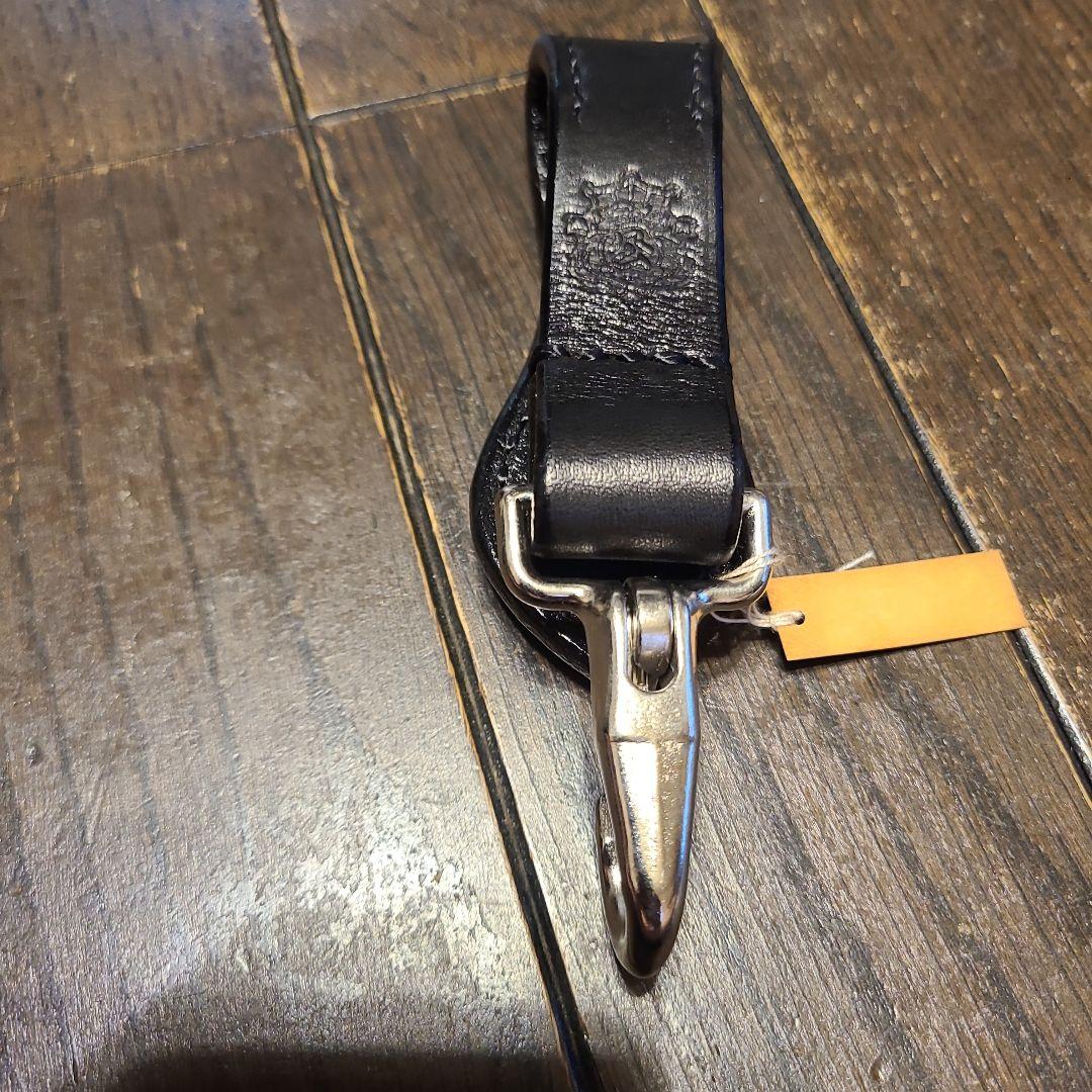 レザーキーホルダー＆ウォレットロープセット きなり ビーズ屋公