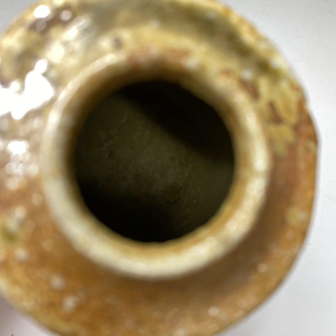 ☆茶3 杉本忠　瑞峰　信楽焼茶入　共箱　高さ8.5㎝　東里7-0208① ☆茶3 杉本忠 瑞峰 信楽焼茶入 共箱 高さ8.5㎝ 東里7-0208①