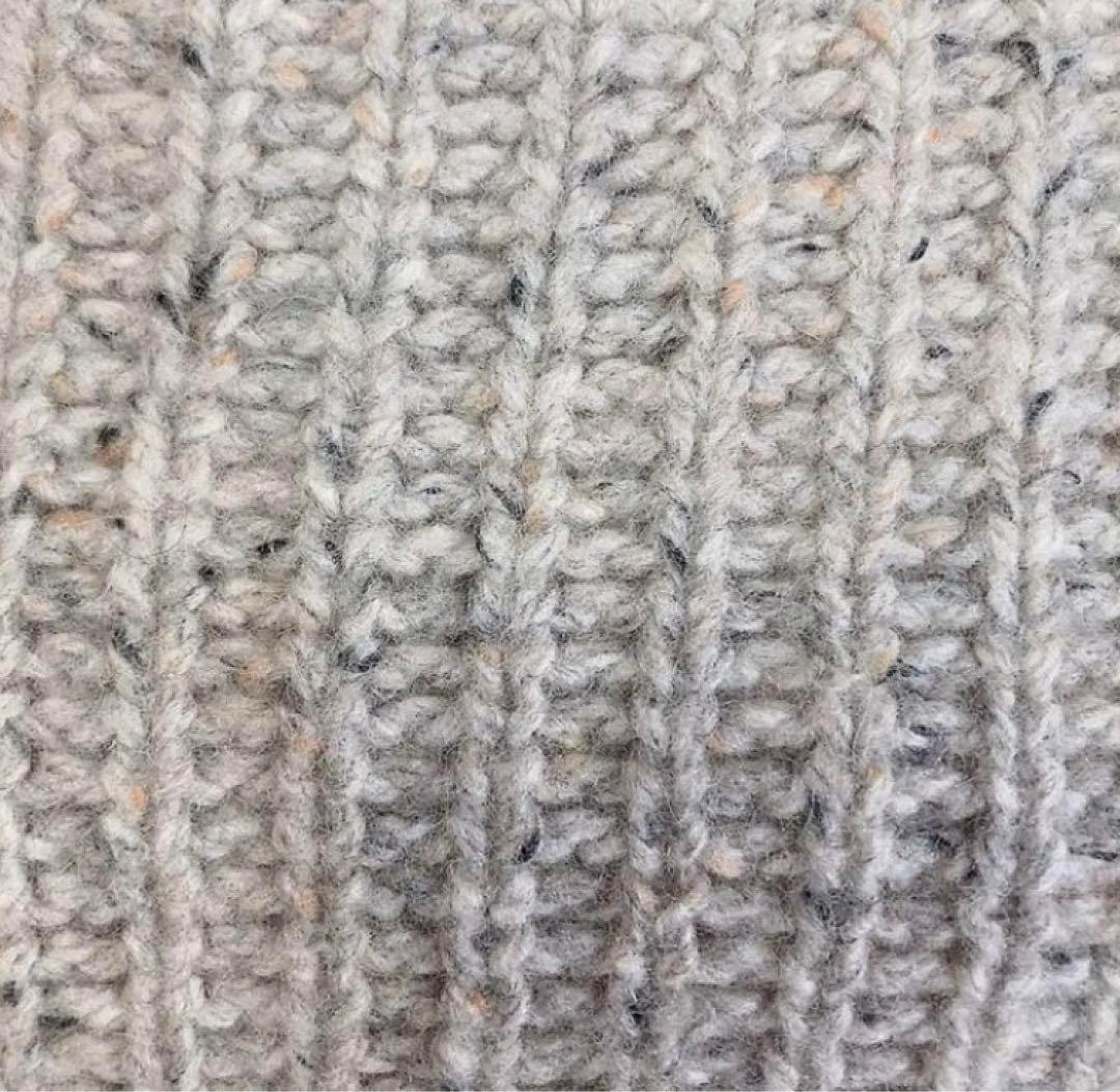 NATURAL LAUNDRY グレー ミックス ニット ナチュラルランドリー