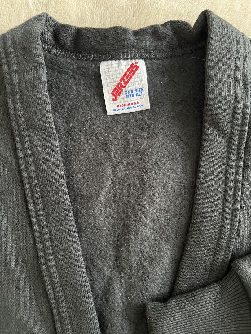 デッド‼️黒‼️ スウェット カーディガン 90s USA jerzees