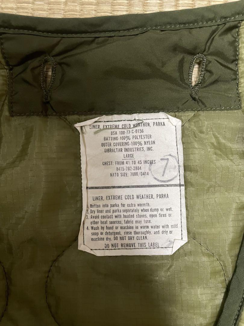 M65 FISHTAIL PARKA LARGEサイズ　ライナー付き