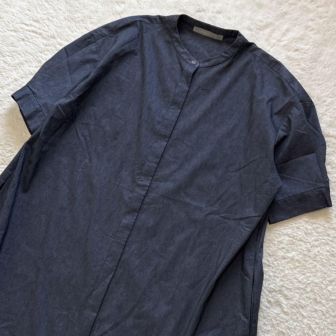 セオリーリュクス MENORA シャンブレーストレッチロングシャツ