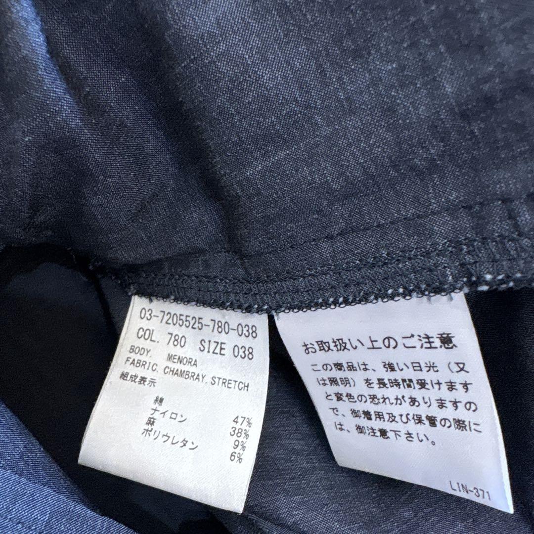 セオリーリュクス MENORA シャンブレーストレッチロングシャツ