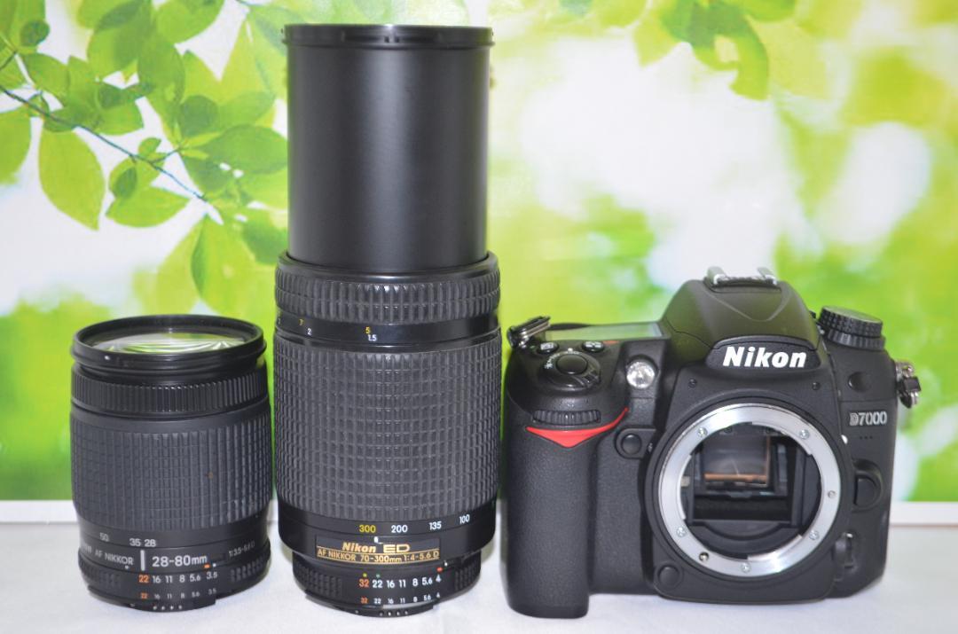 【あすつく】 Nikon 超望遠レンズ付き D7000 おまけ充実 美品 ダブルレンズ デジタルカメラ
