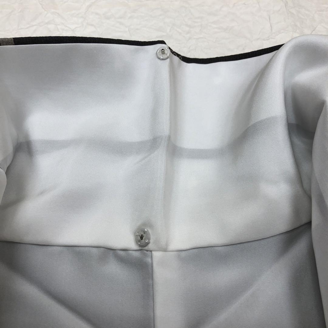 新品しつけ付大人可愛い小紋着物グレー系スモールサイズお子様