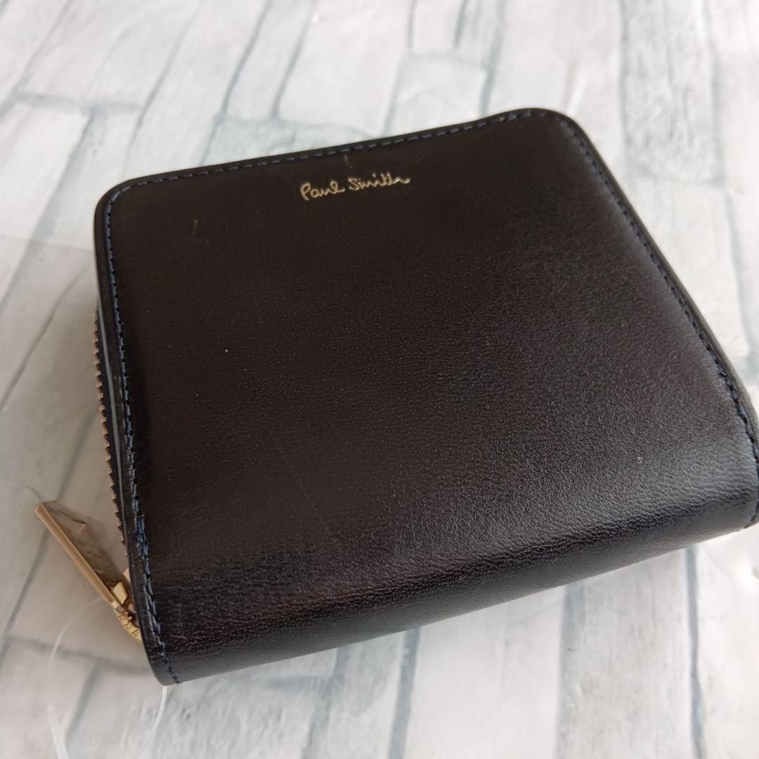 PaulSmith ポールスミス 二つ折り財布 濃紺 ネイビー BPS524