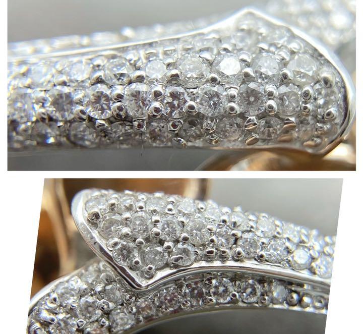 好評セール 750 k18WG k18PG 天然 ダイヤモンド 0.32ct ダイヤ リング x7vH6-m47831595608 新品新作