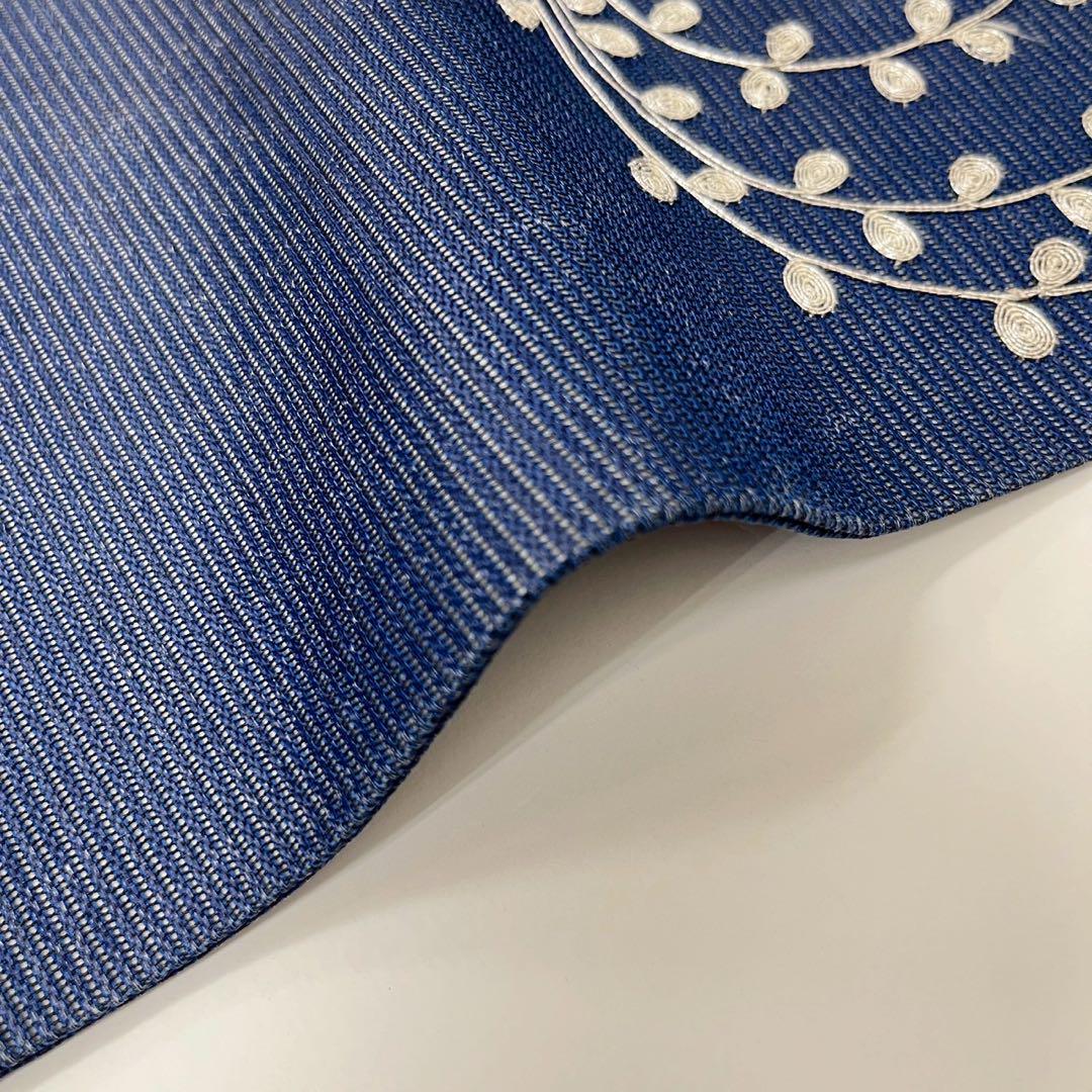 夏帯 名古屋帯 絽 銀駒刺繍 上品 九寸 正絹 着物 RO-4063 - メルカリ