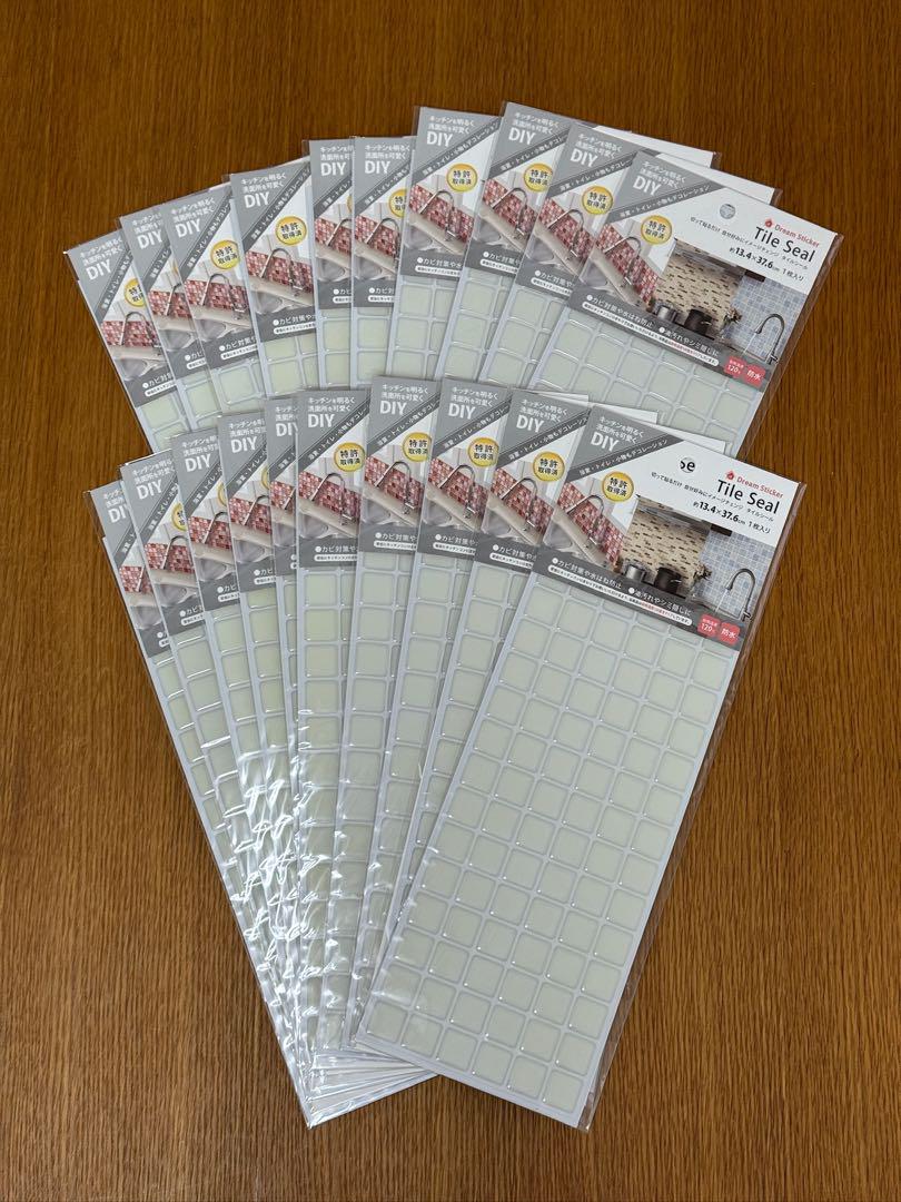 Dream Sticker タイルシール　20枚 ALT-15 スノー