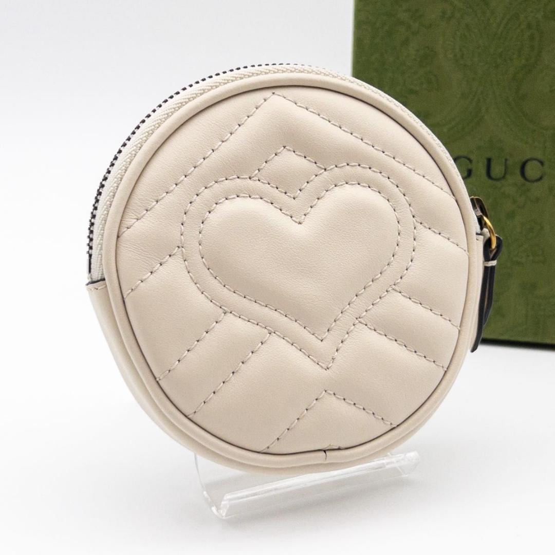 未使用級】GUCCI GGマーモント キルティング コインケース 小銭