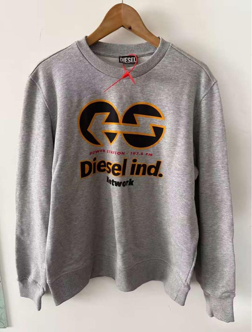送関込【DIESEL】ロゴプリント クルーネックスウェット 送関込【DIESEL】ロゴプリント クルーネックスウェット