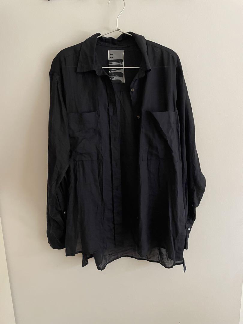 【激安】半額以下- 50%OFFの安い通販 完売品】chaos ミリィーラミーシャツ ネイビー トップス