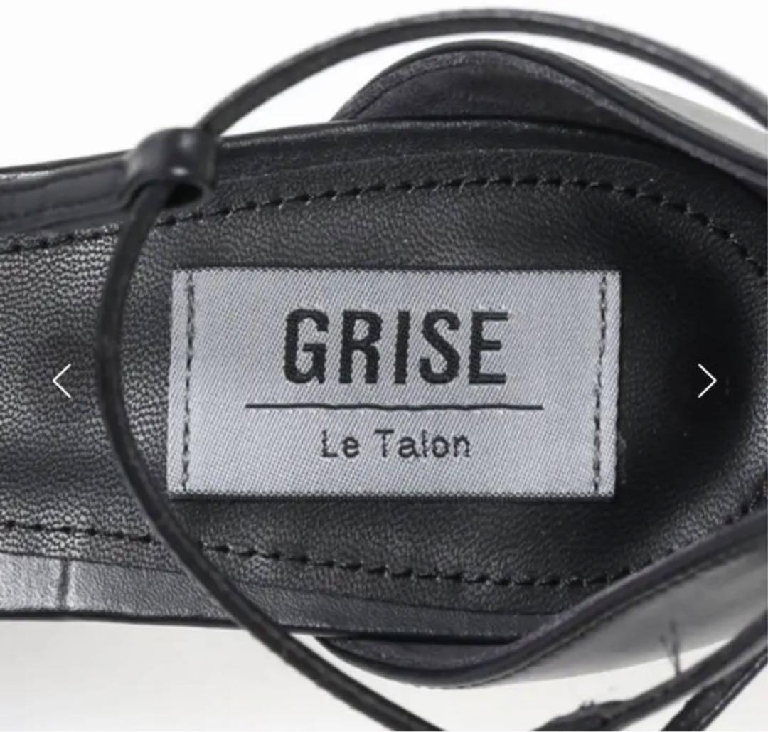 Le Talon GRISE 5cm ダブルTストラップサンダル 23.5