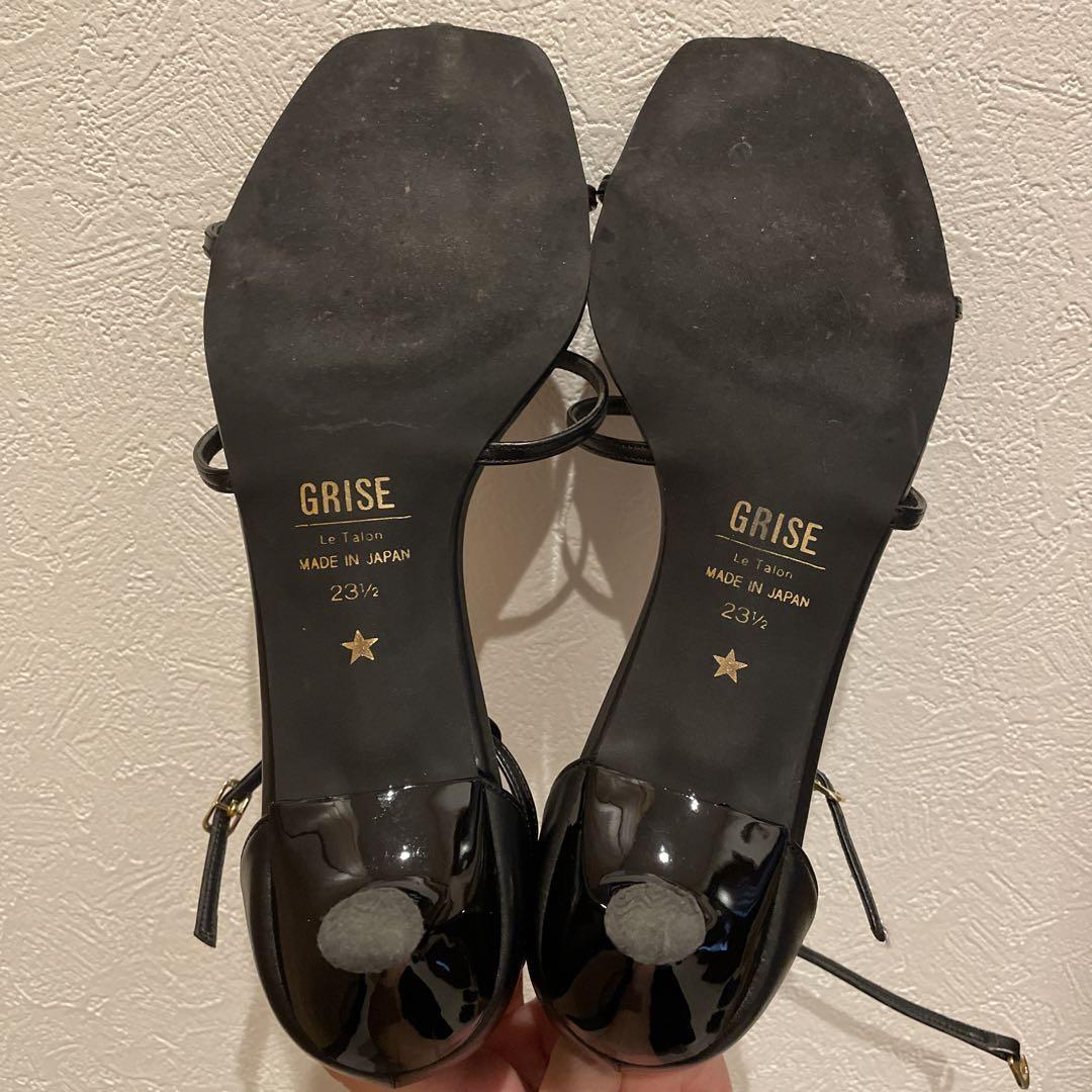 Le Talon GRISE 5cm ダブルTストラップサンダル 23.5