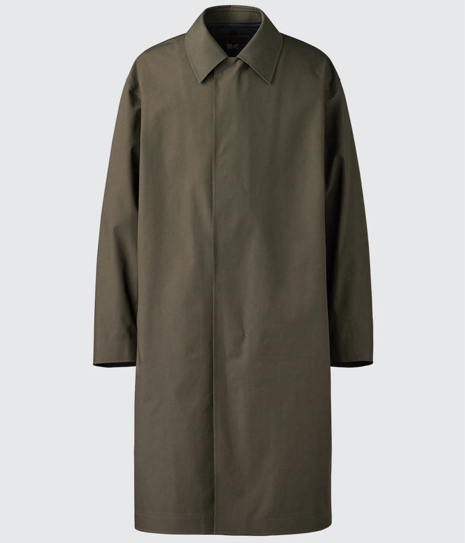 ユニクロC ブロックテックステン コート オリーブ XLXL(LL)・UNIQLO
