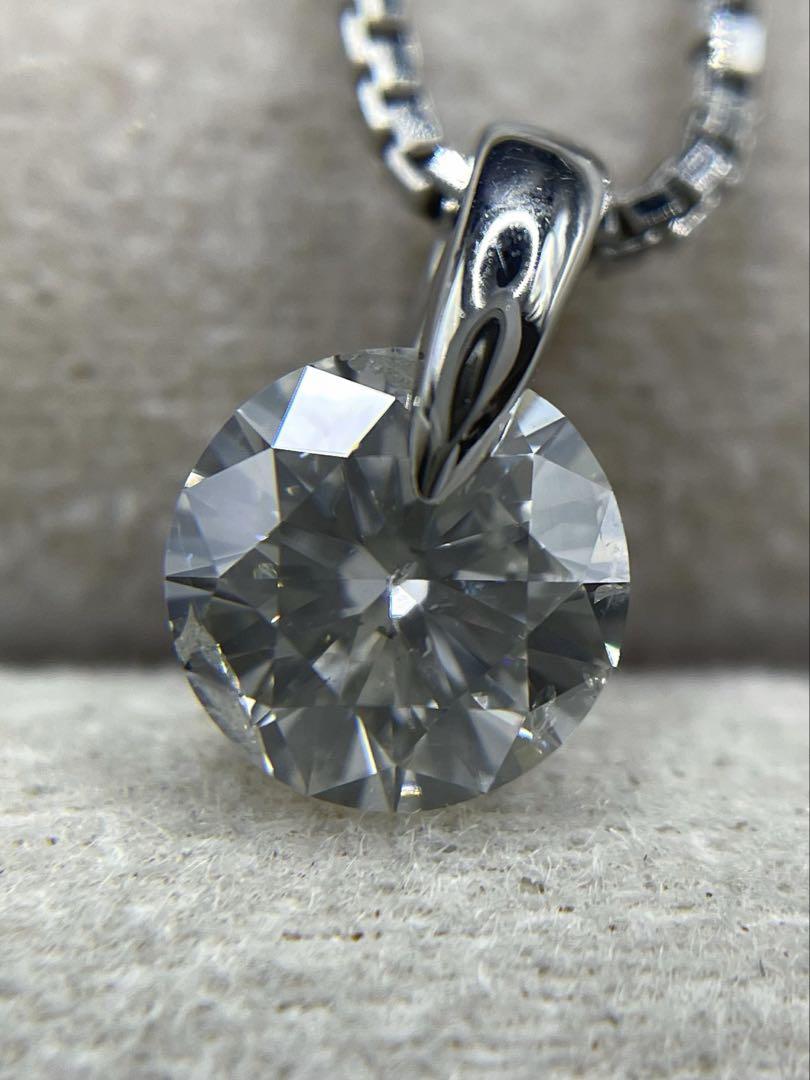 最終交渉可JB101★最高級 大粒ダイヤモンド1.011ct ネックレス 鑑定付